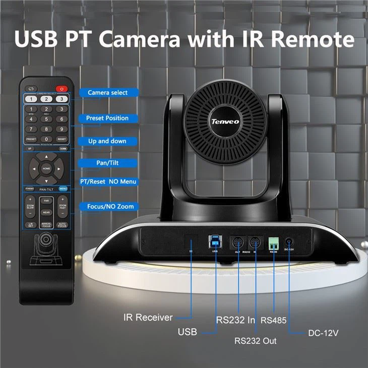 USB2.0 Web Full HD PTZ Video Conference Camera With USB Port for Lagre Room and Videoconference